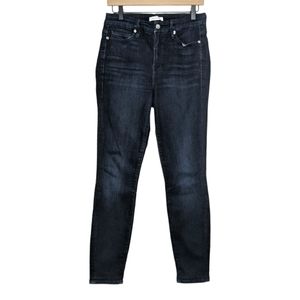 Good American Good Legs Size 8/29 GL899T Dark Wash Skinny Jean